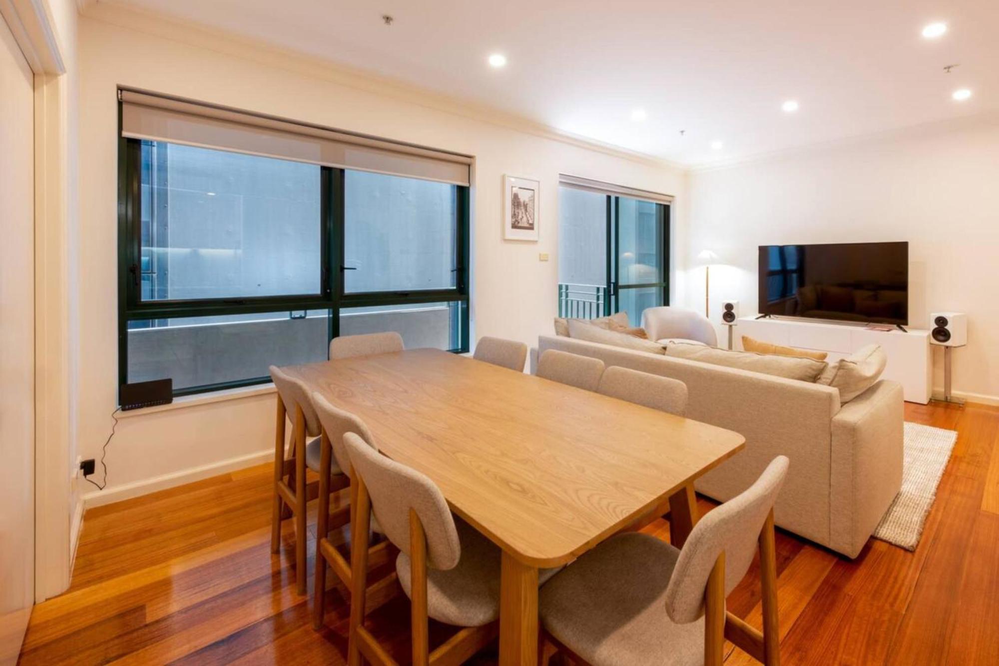 Spacious 3-Bed Unit In Melbourne Cbd W Pool & Gym Eksteriør bilde
